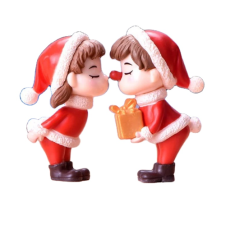 Mô hình cặp đôi nam nữ trang trí Giáng sinh bằng xốp mút